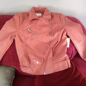 Faux leather jacket